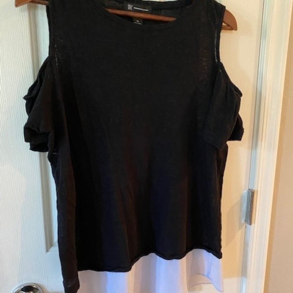 INC COLD SHOULDER TOP